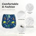 thumbnail image 6 of Lsque Dinosaur In Space Printed Women's Running Shorts with Liner Pockets,Elastic Quick Dry Workout Athletic Gym Yoga Shorts,Womens High Waist Shorts-Small, 6 of 9