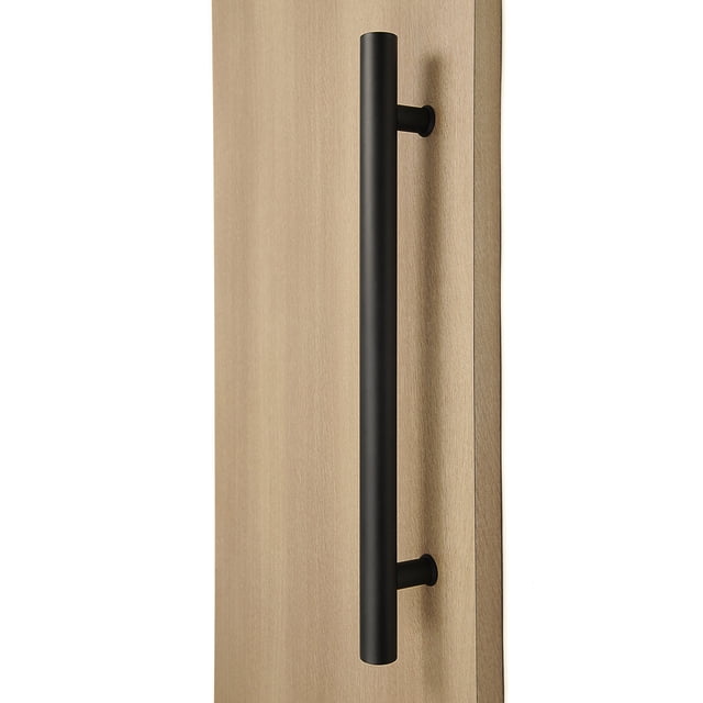 STRONGAR Modern & Contemporary Round Bar/Ladder/H-Shape Style 914mm / 36 Inches Push-Pull Stainless-Steel Door Handle - Matte Black Powder Finish