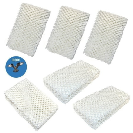 Water Heating Pitcher HQRP Wick Filter (6-pack) for IDYLIS 828413B002 Replacement fits IHUM-10-140 / I HUM 10 140 4-Gallon Whole-house Humidifier + HQRP Coaster ()