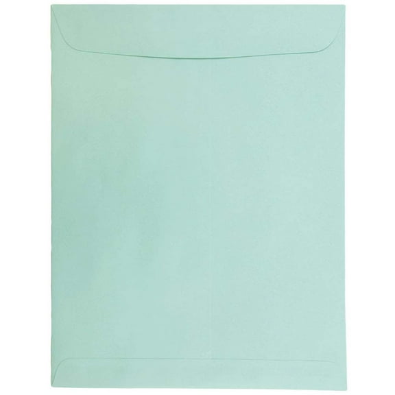JAM Paper 10 x 13 Catalog Envelopes, Aqua, 25/Pack