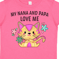 thumbnail image 4 of Inktastic My Nana and Papa Love Me with Cute Kitten and Flowers Boys or Girls Toddler T-Shirt, 4 of 5