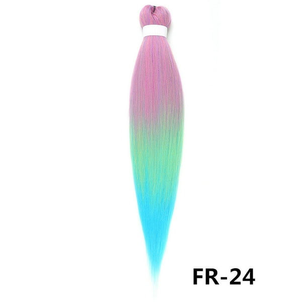 XmhyTop-A Extensiones de cabello trenzado de colores, trenzas sintéticas para box braids y Passion Twist, trenzas de crochet suaves y peinados para peinados - 3 piezas 66 cm, H03