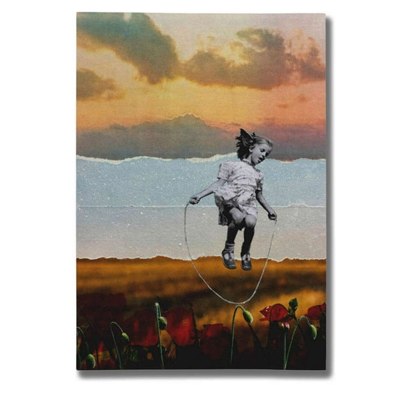 Epic Graffiti 'Poppies' by DB Waterman, Canvas Wall Art, 18"x26"