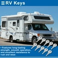 thumbnail image 2 of Unique Bargains CH751 RV Key Spare Keys for RV Campers Cabinets Push Locks Truck Tool Box Lock Key for Camper Door Lock Tool Boxes Latch Iron Nickel Plating 10 Pcs, 2 of 7