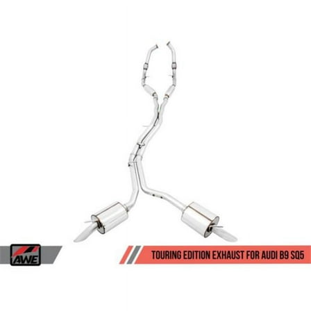 AWE Tuning Audi B9 SQ5 Resonated Touring Edition Cat-Back Exhaust * No Tips (Turn Downs)