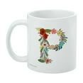 thumbnail image 3 of Letter P Floral Monogram Initial White Mug, 3 of 5