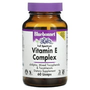 Bluebonnet Nutrition Vitamin E Complex, Full Spectrum , 60 Licaps