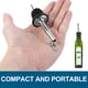 thumbnail image 4 of 2 piezas de repuesto para vertedor de aceite de vino con corcho para botellas, boquilla reemplazable con cubierta de acero inoxidable y goma, 4 of 6