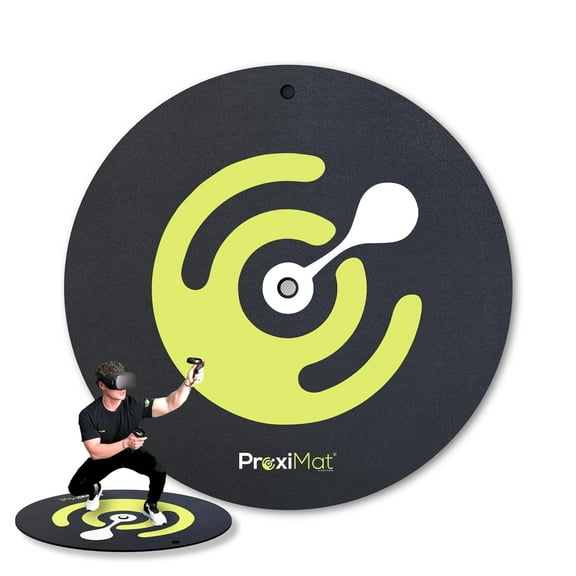 VR Mat - ProxiMat® Core 42" Round Anti-Fatigue Mat for Virtual Reality - Play with Both Feet on The Mat - Compatible with Oculus Meta Quest, Playstation VR, HTC VIVE, and More (42 in.)