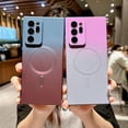 thumbnail image 5 of case for Galaxy Note 20 Ultra Case Magnetic, Compatible with MagSafe, Camera Lens Film Protection Shockproof Gradient Silicone Cases for Galaxy Note 20 Ultra Phone Case 6.9"(Purple Gray), 5 of 11