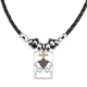 thumbnail image 1 of colorful modern flower leaf pautas paralelas collar a mano colgante de cuerda de cuero Unbranded M, 1 of 3