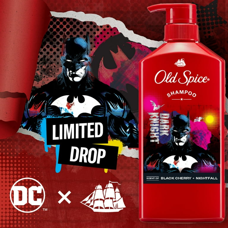 Old Spice Men's Shampoo, Batman DC Comic Collaboration, Black