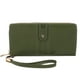 thumbnail image 1 of Cartera de mujer Monedero portátil Cartera de cuero Monedero con cremallera Monedero compacto para viajes, 1 of 5