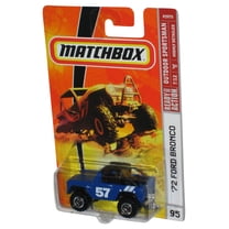 Matchbox Outdoor Sportsman 7/12 (2008) Blue '72 Ford Bronco Toy #95