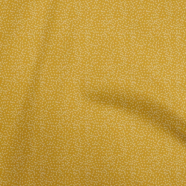 oneOone Coton Flex Jaune Tissu Abstrait Matière de Robe Tissu Imprimé Tissu au Mètre 40 Pouces de Large