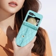 thumbnail image 4 of Women Wallet Purse for Samsung Galaxy Z Flip 5 5G Case Crossbody with Credit Card Holder Strap Lanyard RFID Blocking Protection Flip Leather Zipper (Green, Z Flip 5), 4 of 18