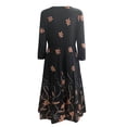 thumbnail image 5 of Pompotops Mode Casual Femmes O-Cou Manches Longues Positionnement Imprimé Pull Robe, 5 of 5