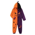 thumbnail image 2 of Ruyelune Orange Halloween Costumes For Women Adult Plush Fleece Hooded Funny Cozy Pajamas Jumpsuit Thickened Casual Loungewear Outfits 2XL, 2 of 4