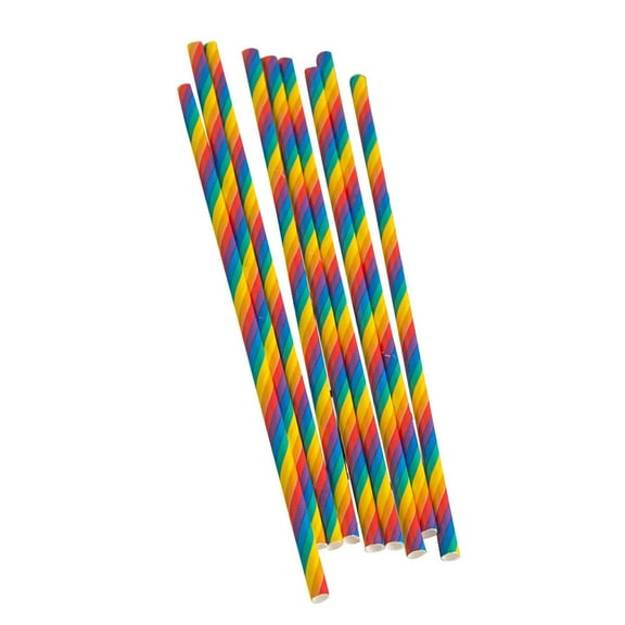 DEEPCRAFF Cheer Paper Straws Multi For Wedding 100Pcs 7.7 x 0.2 x 0.