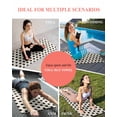thumbnail image 7 of Wave Point Black Yoga Towel for Hot Yoga Non Slip, Modern Minimalist Geometric on Linen Yoga Mat Towel Absorbent Yoga Sweat Towels Microfiber Hot Yoga Blanket for Bikram Pilates 26"x70", 7 of 7