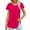 Hot Pink, variant on loopsun Plus Size Tops for Womens,Womens Summer Tops,Women's Fashion Printed T-shirt 3/4 Sleeves Blouse Round Neck Casual Tops Khaki XXL