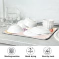 thumbnail image 7 of Yayeee Dish Drying Mat for Kitchen Counter 16"x18" Microfiber Absorbent Pad, Purple Jam Jars, 7 of 7