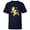 Navy, variant on The Simpsons Bart Cherub Slingshot Cupid - Short Sleeve T-Shirt for Kids – Customized-White