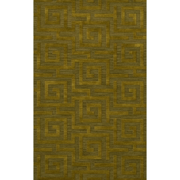 Dalyn Dover Area Rug DV13 Dv13 Avocado Squares Maze 3' x 5' Rectangle