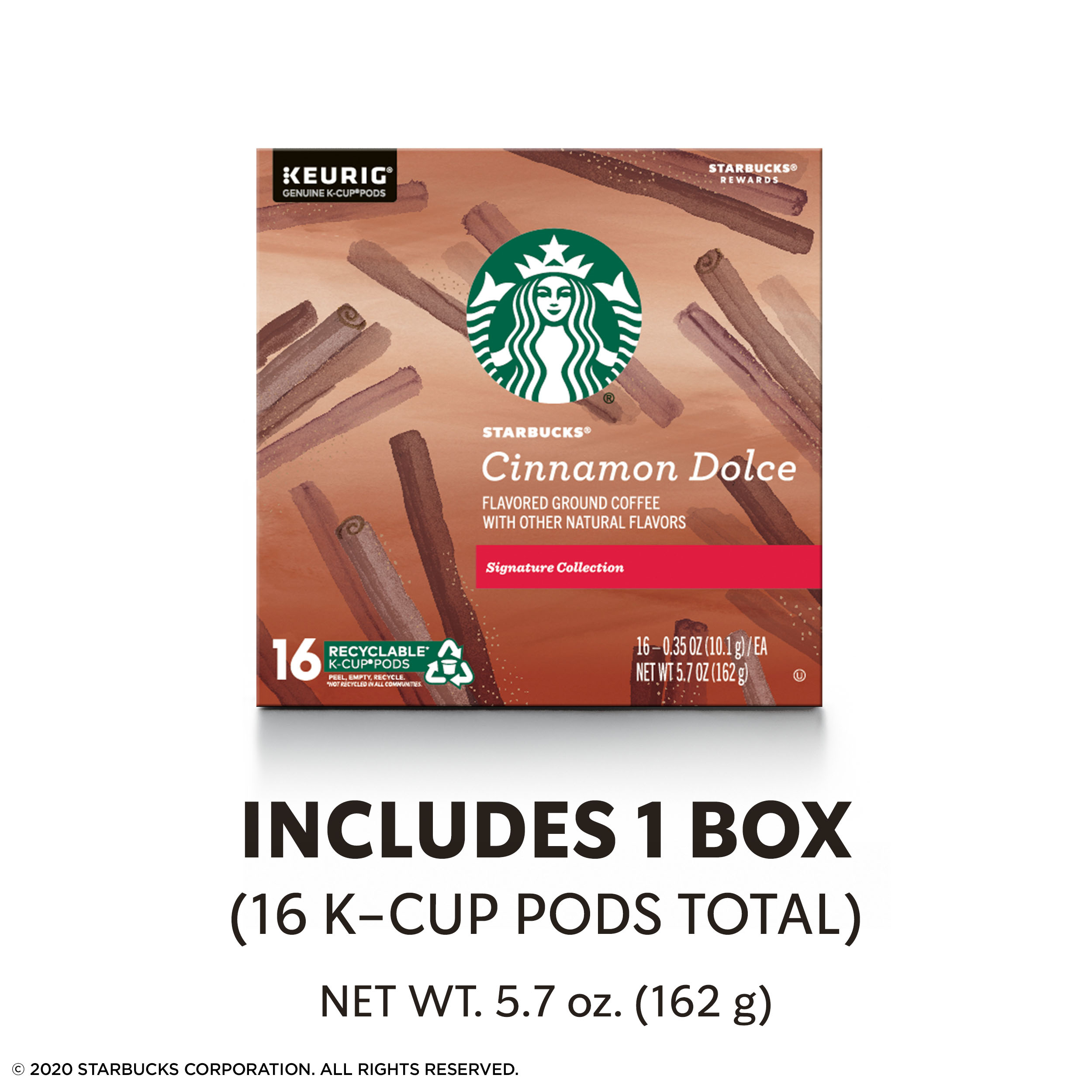 Starbucks Blonde Roast K-Cup Coffee Pods — Cinnamon Dolce for Keurig Brewers — 1 box (16 pods) - image 4 of 6