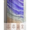 thumbnail image 6 of Purple Ombre Coastal Sheer Curtains 63 Inch Length 2 Panels Set for Living Room/Bedroom, Summer Nautical Beach Ocean Seaside Curtain Sheers Drapes Rod Pocket Curtains Window Treatment Set 52''x63''x2, 6 of 7