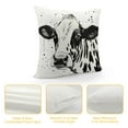 thumbnail image 4 of RUIYC Pack of  Highland Cow Fur Print Throw Pillow Covers  for Adult Women Cowboys Funny Bull Cattle Cow Print Pillow Covers Africa Wild Animal Milk Cow Print Exotic Tribal Western Cushion Covers, 4 of 5