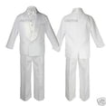 thumbnail image 3 of Infant Toddler Kid Boy Baptism White Shawl Lapel Formal Tuxedo Suit Stole Sm-20, 3 of 4