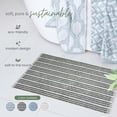 thumbnail image 2 of Martex Restore Stripe Cotton Bath Rug, 20" x 32", Charcoal, 2 of 7