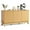 Oak, variant on 58" Sideboard Buffet Cabinet, Entryway Coffee Bar Cabinet with Fluted Doors & Adjustable Shelves, Media Console Table, Floor Cupboard Cabinet, Oak