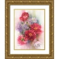 thumbnail image 1 of Besedina, Anastasiia 19x24 Gold Ornate Wood Framed with Double Matting Museum Art Print Titled - Peonies and Hydrangeas, 1 of 4