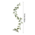 thumbnail image 3 of FastXmas Artificial Flowers Garland, 6.23ft Christmas Artificial Flower Garland Vine Silk Hanging Flower for Home Garden Outdoor Ceremony Wedding Arch Floral Decor, 3 of 6