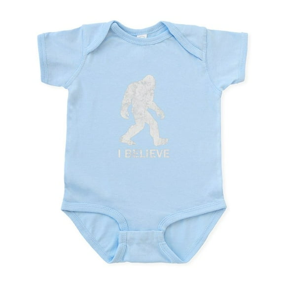 CafePress - I Believe In Bigfoot Body Suit - Baby Light Bodysuit, Size Newborn - 24 Months