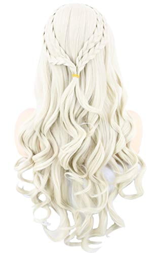 Topcosplay Femmes Perruques Blonde Longue Bouclée pour Daenerys Targaryen  Khaleesi Cosplay Halloween Costume Perruques | Walmart Canada