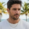 thumbnail image 4 of Bling Jewelry Womens Men's Sterling Silver Miami Cuban Chain Necklace 7MM Nickel-Free Made in Italy, 4 of 4