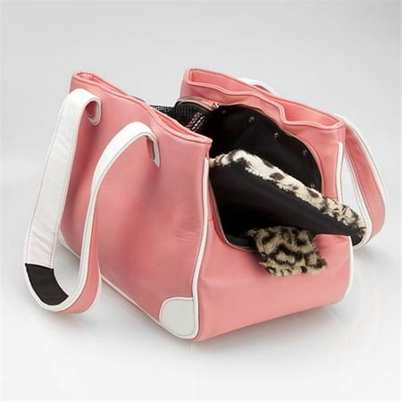 JCLA Yk-P-C I Love New Yorkie Canvas Tote- Pink