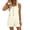 #H-Beige, variant on Jumpsuits for Women Button Down Cotton Square Neck Comfy Summer Short Rompers for Women,Red,Size 2XL