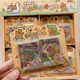 thumbnail image 3 of 4Set Capybara Quicksand Mini Notebook Set Cartoon Portable Hand Account Book School Stationery Children's day gifts, 3 of 7