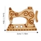 thumbnail image 3 of EeaseMX 50 botones de madera de 2 agujeros para máquina de coser, diseño surtido, para manualidades, scrapbooking, costura, 23 x 17 mm (patrón aleatorio), 3 of 7