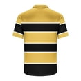thumbnail image 3 of Hvot&aat Men's Striped Color Block Tops Classic Slim Fit Polo Shirts Casual Short Sleeve Pullover, 3 of 4