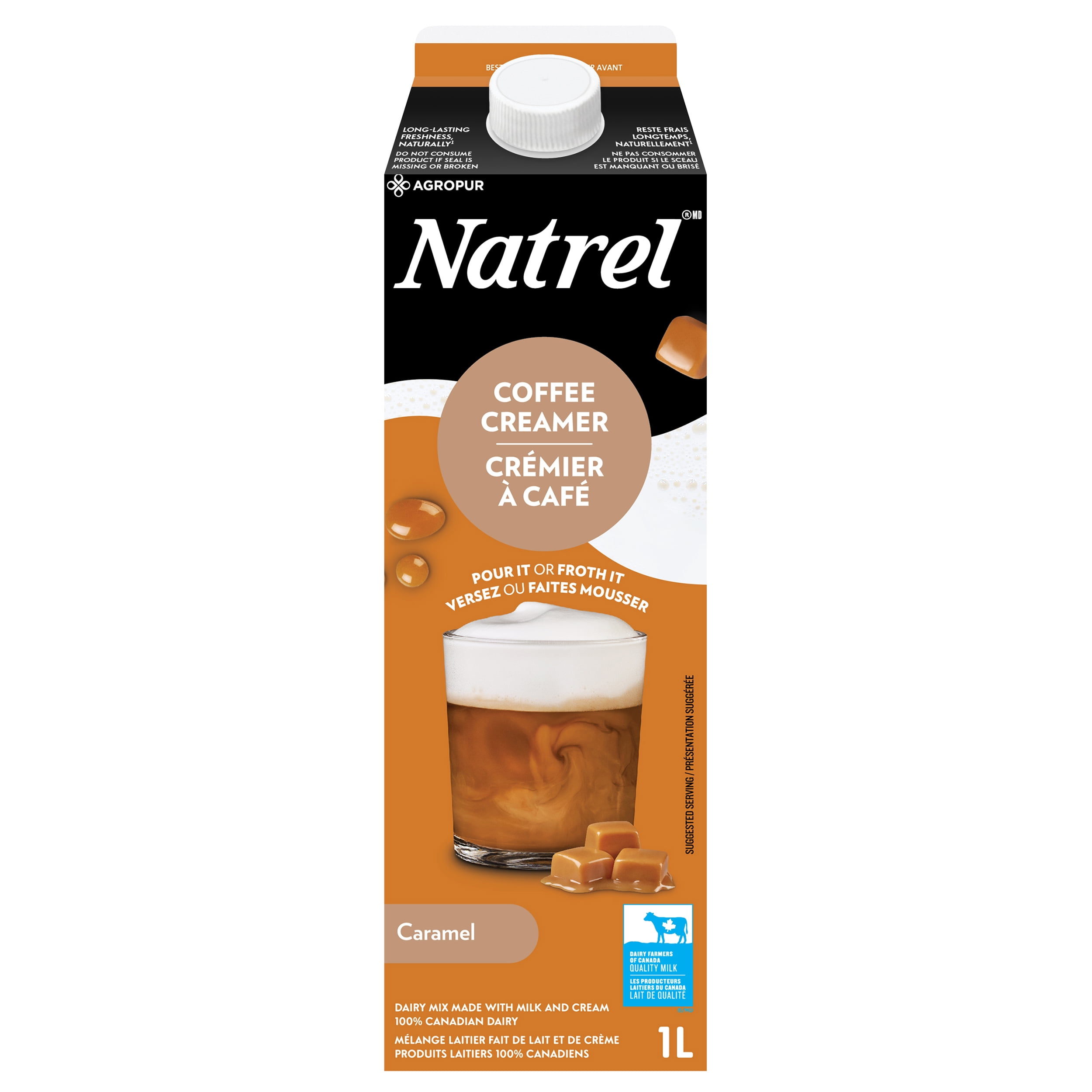 Natrel Coffee Creamer Caramel, 1L