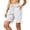 White, variant on Besolor Summer Shorts for Women Wide Leg High Waist Elastic Drawstring Casual Loose Loungewear Workout Short Pants with Pockets