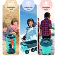 thumbnail image 2 of Vogacara ABS Summer Sand Toy Set - Exquisita artesanía fácil de agarrar para niños Coordinación ojo-mano Juguetes de entrenamiento para la Juegos de césped Coche de cuatro ruedas Sin pala, 2 of 6