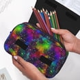 thumbnail image 6 of Kdxio Bright Universe for Double Compartment Pen Case Oxford Organizer with Zipper Pockets for Students Artists, 6 of 7