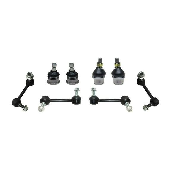 8 Piece Kit Front & Rear Sway Bar End Links Driver & Passenger Side / Upper & Lower Ball Joints Fits select: 2004-2007 CHEVROLET TRAILBLAZER, 2004-2007 GMC ENVOY