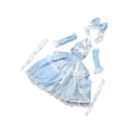 thumbnail image 2 of 1/3 muñeca princesa vestida de ropa de muñeca moda para un regalo de cumpleaños para niños, accesorios de fotos educativos vestidos de vestuario, claro, 2 of 8